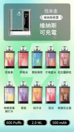 VAPENGIN VENUS維納斯600口替換彈主機一次性：圖片 2