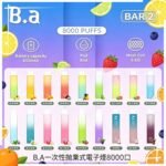 B.A一次性抛棄式電子煙8000口